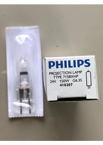 7158XHP 24V 150W G6,35 Halojen Lamba Tekli Gün Işığı G6.35 Halogen Ampul 150 Watt Var A'dan G'ye E modelleri