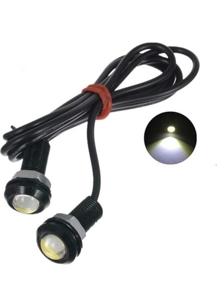 2 Adet Vidalı Kartal Gözü Eagle Eye Gündüz Ledi Ayna Altı Ledi Beyaz Işık E27 LED Ampul 0 - 250 Watt fiyatları