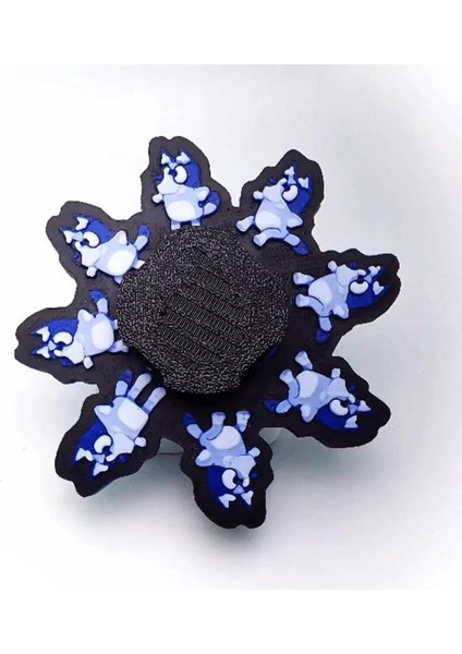 Bluey Zoetrope Spinner (Açıklama Açıklama) (Özelleştirilebilir Tasarım)