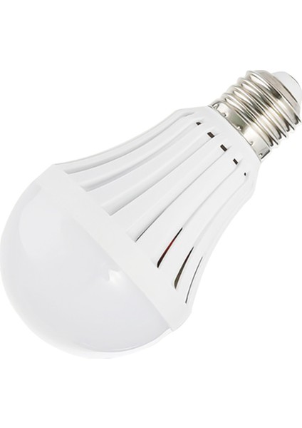 Elektrik Gidince Yanar %80 Tasarruflu 5 Watt 6500K Şarjlı Beyaz LED Ampul Tekli Beyaz Işık E27 LED A modelleri
