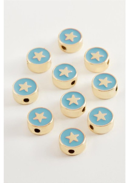 Resveq Yıldız Mineli Bileklik ve Kolye Ucu Aparatı 1 Adet-Açık Mavi fiyatları