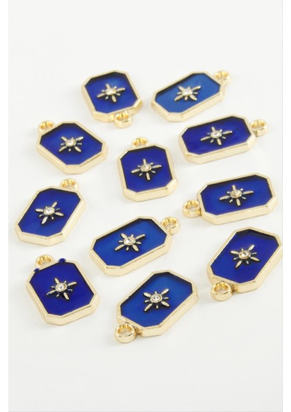 Resveq Yıldız Tek Kulp Mineli Bileklik ve Kolye Ucu Aparatı 1 Adet-Lacivert fiyatları