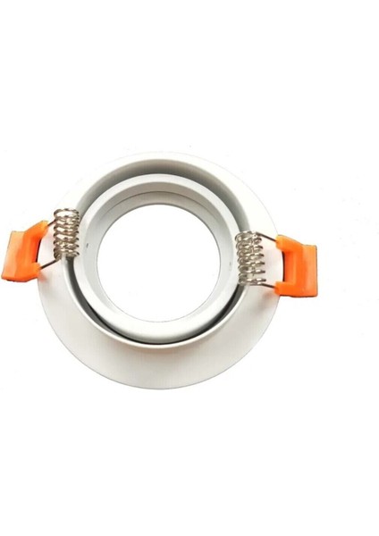 Dekoratif Tekli Jaguar Spot Kasası - Beyaz Kasa - Yuvarlak - Sıva Altı - CT-5040 Yok GU10 0 Watt fırsatları