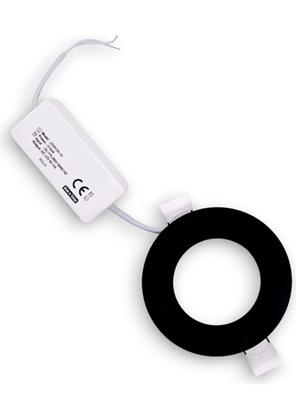 Eco Sıva Altı Siyah Spot Panel LED 3 Watt Beyaz Işık 6500 K Yok Beyaz Işık Yok 3 Watt