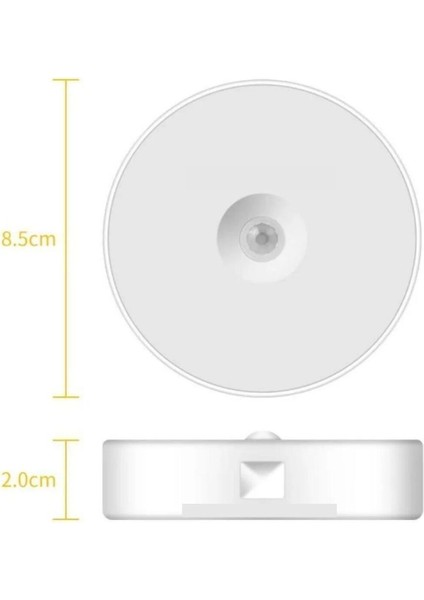 Hareket Sensörlü USB Şarjlı Beyaz LED Işık Lamba (Sensörlü) Yok Beyaz Işık Yok 10 Watt E A'dan G'ye