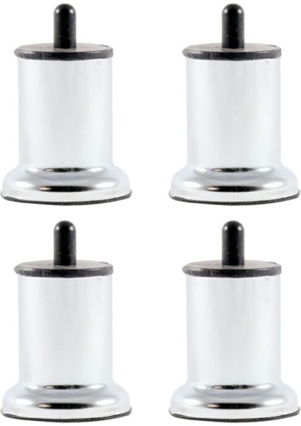 8 cm Pimli Metal Baza Kanepe Koltuk Ayağı 4 Adet Masa Ayakları Gri