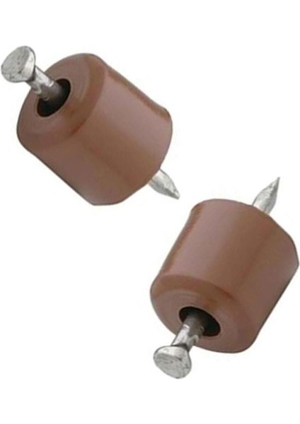 Çivili Raf Pimi Duvar Dolap Mobilya Pimi Sert Plastik Raf Tutucu Kahverengi 100 Adet Tekli (1 Paket)