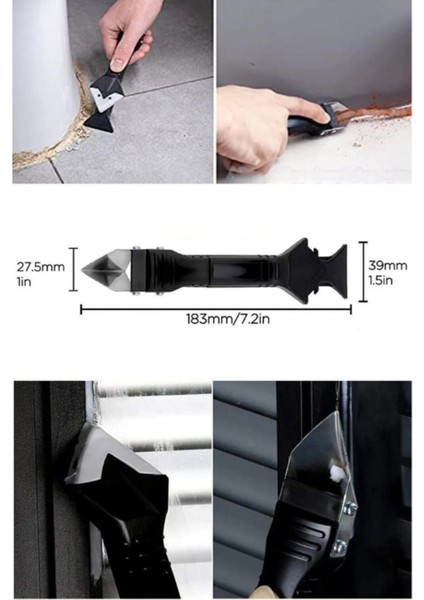 Derz Kazıyıcı ve Silikon Çekme Aparatı 5 Başlıklı Siyah Tr fiyatları