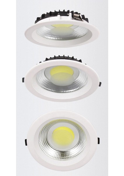 10W Sıva Altı LED Downlight Spot- 6400K- Beyaz Işık Beyaz Işık LED