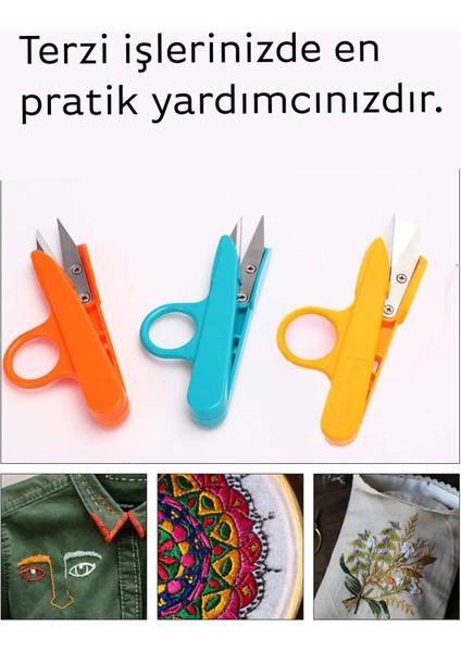 Iplik Temizleme Makası 1 Adet Keskin Uçlu El Işi Terzi Dikiş Kumaş Kağıt Kesimi Iplik Temizleme Işle