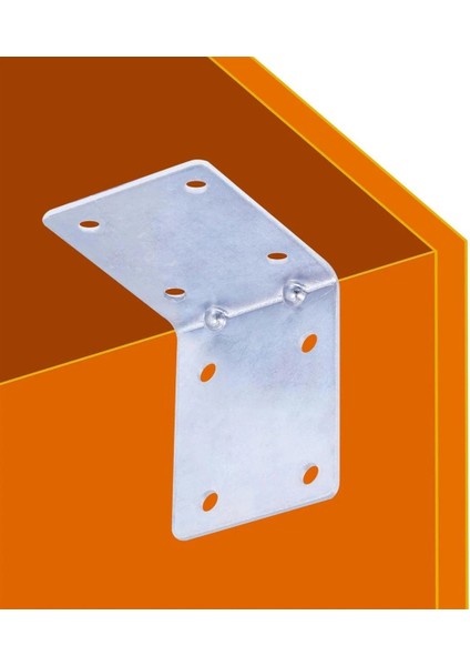 L Demiri Mobilya Eşya Dolap Duvara Sabitleme Köşebent Bağlantı Aparatı Gönye 50X50X40 mm 10 Adet Mob modelleri