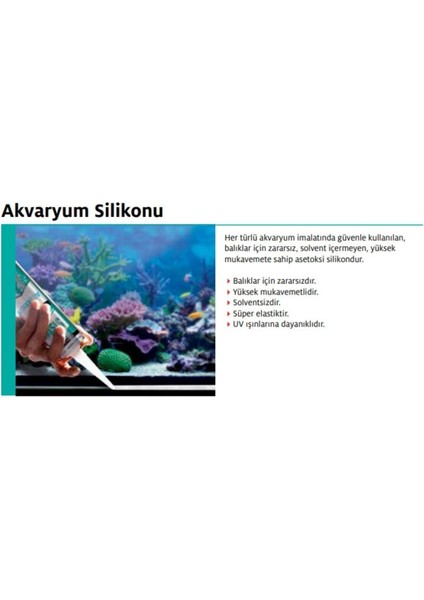 Akvaryum Silikon Kartuş 280 ml fiyatları