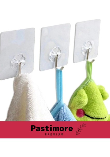 Güçlü Görünmez Şeffaf Askı 3 Adet Lekesiz Duvar Yapışkan Kanca Lı Mutfak Banyo Tutucu Aksesuar Süper modelleri