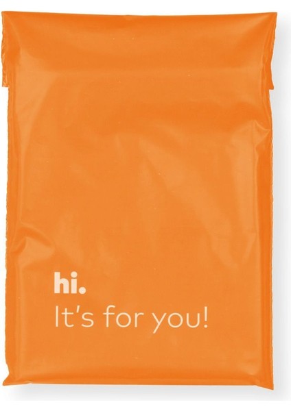 Cepsiz Turuncu Kargo Poşeti 18X25+5 cm - 100 Adet 1.5 x 5