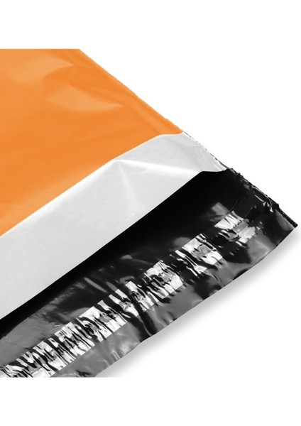 Cepsiz Turuncu Kargo Poşeti 18X25+5 cm - 100 Adet 1.5 x 5 modelleri