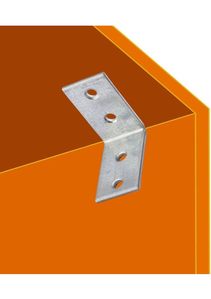 L Demiri Mobilya Eşya Dolap Duvara Sabitleme Köşebent Bağlantı Aparatı Gönye 35X35X20 mm 25 Adet Mob fiyatları