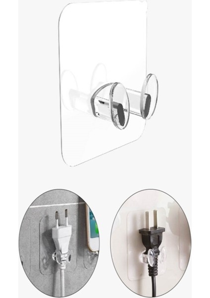 Kendinde Yapışkanlı Şeffaf Kablo Tutucu Diş Fırçası Askısı 5 Adet Çok Amaçlı Yapışkanlı Askı Fiş Ask indirimleri