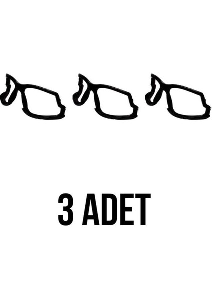 1000G-EU Solus Köpük Sünger Gözlük Içlik (3 Adet)