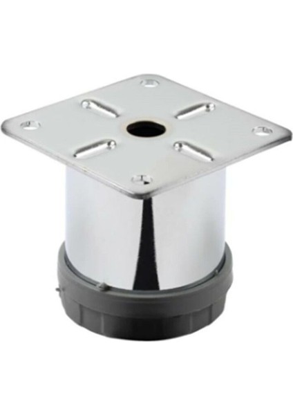 6 cm Metal Mobilya Kanepe Baza Koltuk Metal Destek Ayağı Ayarlanabilir Krom Ayak 42 mm Gri Tekli Kol fiyatları