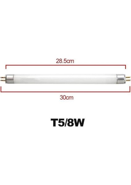 Sinek Ampülü Floresan 8W Bl T5 30 cm Şavk Mavi Işık G13 Floresan Ampul 8 Watt Yok A'dan G'ye F Cn Be modelleri