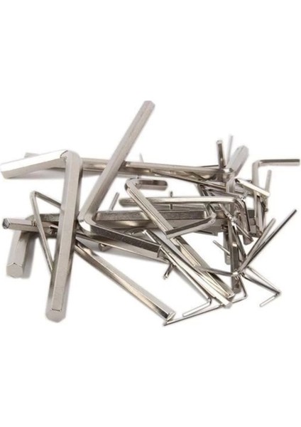 9 Parça Çelik Alyan Seti Kısa Düz Köşe Alyan Anahtar Takımı 1,5mm-8mm Arası Alyan Takımı Allen Anah