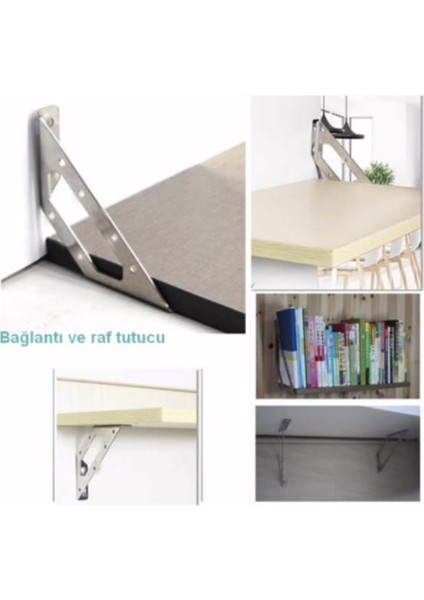 Üçgen Köşe Birleştirme Aparatı - Dereceli Gönye 10 Adet L Demir Üç Taraflı Mobilya Dolap Sabitleme M fırsatları