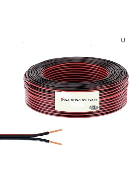 Siyah Elektrik Kablosu 2 x 0,75 Kordon Kablo 30 M Tr fiyatları