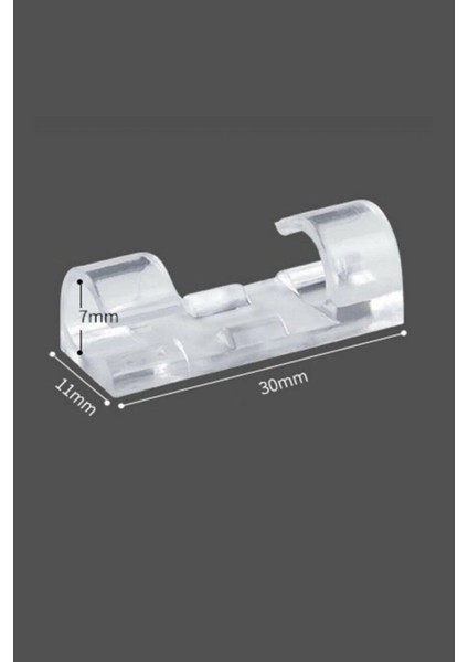 20LI Şeffaf Kablo Sabitleyici Düzenleyici Klips Duvar Fayans Cam Yapışkanlı Kablo Tutucu Toparlayıcı modelleri