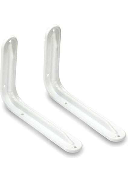 Raf Altı Ayak Raf Tutucu L Demir 33 x 26 cm Beyaz Raf Altı Montaj Aparatı Raf Altı Beyaz