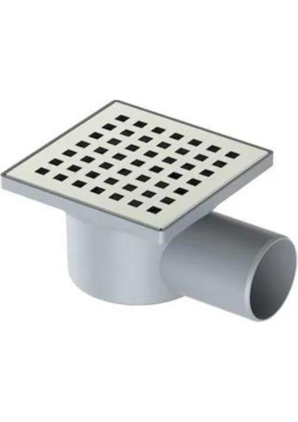 10X10 Line Yand.50 Çık.krom Kap.yer Sifonu Pls. Lavabo Sifonu