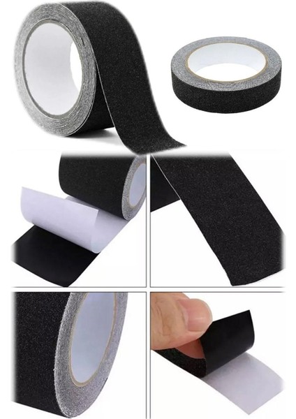 Kaliteli Merdiven Zemin Kaydırmaz Bant Kaymaz Yapışkanlı Bant 5mt/2.5cm Süper Güçlü Yapıştırıcı Çok fiyatları