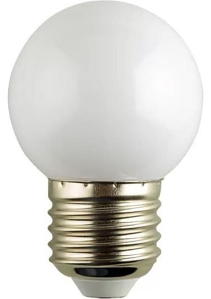 Gece Lambası Ampülü Beyaz 1W LED E27 Duy Tekli Beyaz Işık E27 LED Ampul 1 Watt Yok A'dan G'ye F Cn