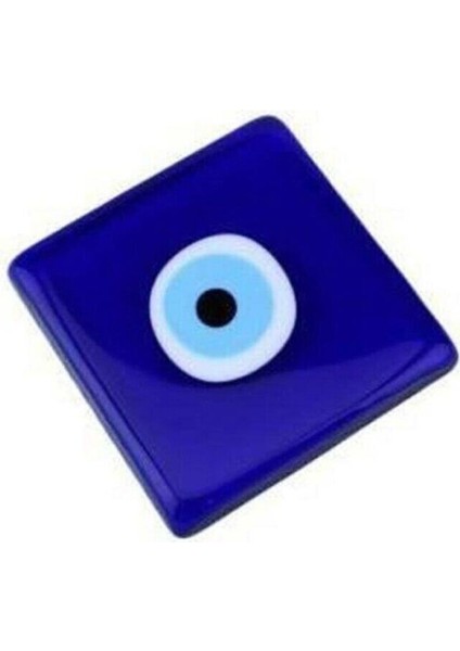 Dekoratif Nazar Boncuklu Cam Kapak, Banyo Gider Süsü 10X10 cm Tr fırsatları