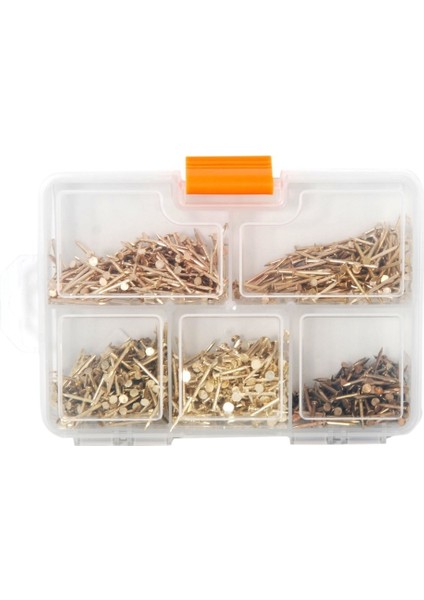 500 Adet 5 Çeşit Nikel Kaplı Küçük Dekoratif Ahşap Çivileri- Süs Eşyaları, Ince Işçilik Çivi Ahşap Ç fırsatları