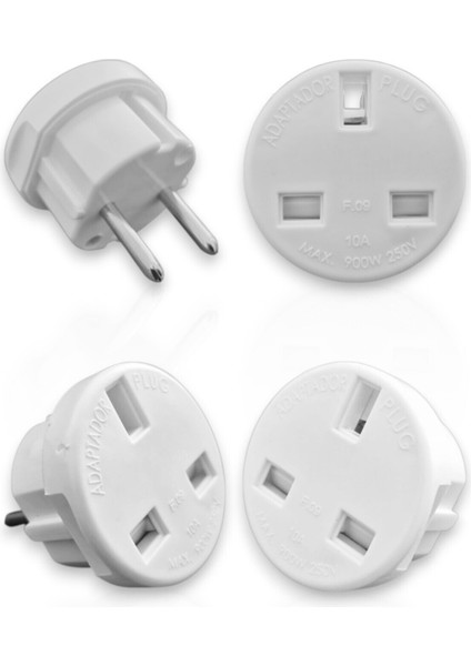 1 Adet Ingiliz Fiş Adaptörü Ingiltere Türkiye Priz Dönüştürücü Çevirici Tr