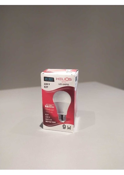 9W E27 6500K Beyaz LED Ampul 3 Adet Beyaz Işık E27 LED Ampul 9 Watt Yok modelleri