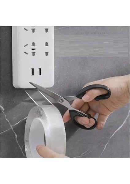 Ev Tablo Nano Çift Taraflı Bant 2 Metre x 3 cm Askılık Tablo Asma Yapışkan Bant Iz Bırakmaz Bant Pro modelleri