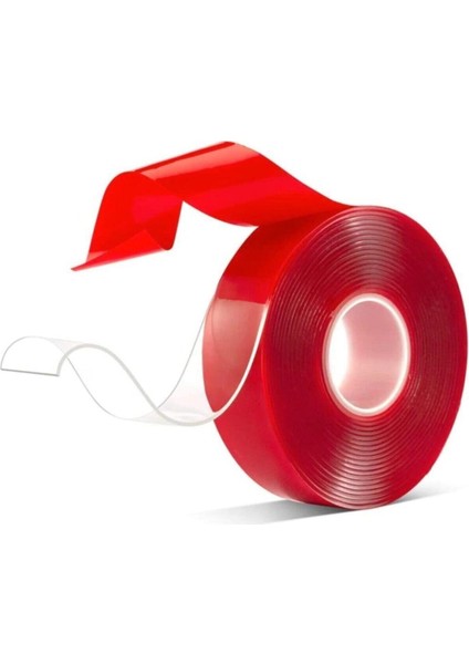 Çift Taraflı Bant Şeffaf Slikonlu Bant 5 Metre 10MM x 5mt Çift Taraflı Bant fırsatları