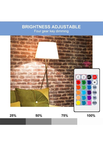CT-4058 Uzaktan Kumandalı Rgb LED Ampul Beyaz Işık Cool White E27 LED Ampul 250 Watt Yok fiyatları