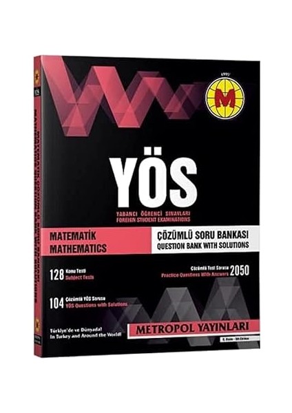 Metropol Yös Matematik Çözümlü Soru Bankası + Yapışkanlı Not Kağıdı