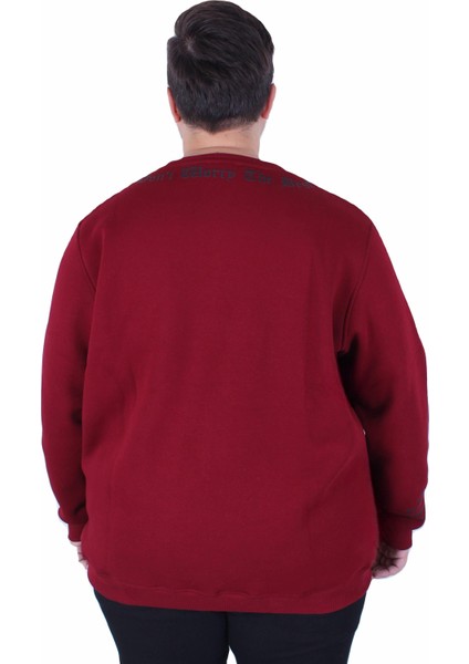 Mocgrande Büyük Beden Bisiklet Yaka 3ip Sweat Dream 25715 Murdum fırsatları