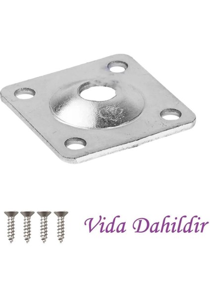 Destek Ayağı 13-19 cm Siyah ve Metal Düz Ayak Tabanı M8 Civatalı Ince Diş Mobilya Kanepe Baza Koltuk