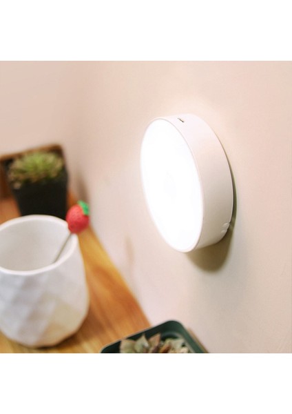 Hareket Sensörlü USB Şarjlı LED Işık Lamba Şarjlı Sensörlü LED Kabin Aydınlatma ( 1 Adet) Gün Işığı fırsatları