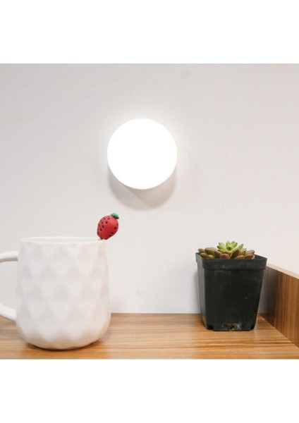 Hareket Sensörlü USB Şarjlı LED Işık Lamba Şarjlı Sensörlü LED Kabin Aydınlatma ( 1 Adet) Gün Işığı indirimleri