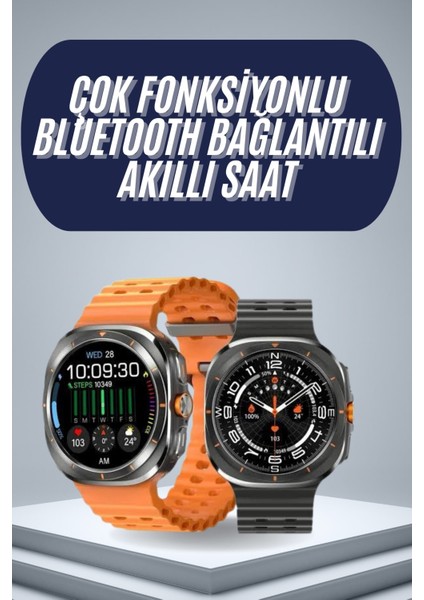 Resveq 2025 Model Gelişmiş Özellikli Nabız Sensörlü Spor Takibi Yapabilen Titreşimli Saat