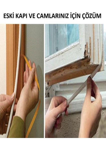 Pencere Pimapen Fitili Kapı Cam Bandı Rüzgar Soğuk Engelleyici Yapışkanlı Bant Yalıtım Izolasyon Sün