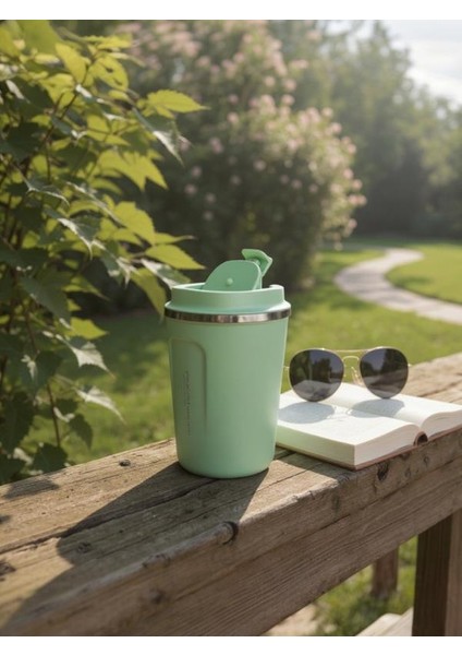 Paslanmaz Çelik Kahve Termos Bardak Matara 350 ml Yeşil Renk – PKH-PJ-3548-L modelleri