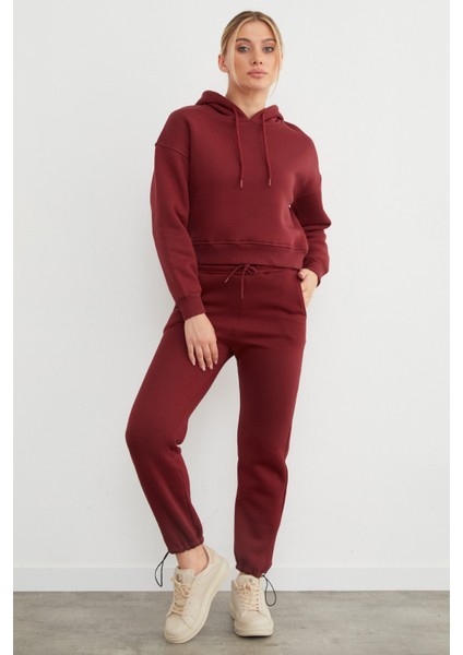 3 Iplik Beli Lastikli Paçası Stoperli Jogger Eşofman Altı fiyatları