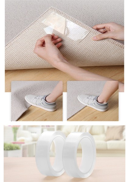 5 Metre Çift Taraflı Nano Teknoloji Kalın ve Süper Güçlü Bant Duvar Çerçeve Taşıyıcı Süper Güçlü Yap indirimleri