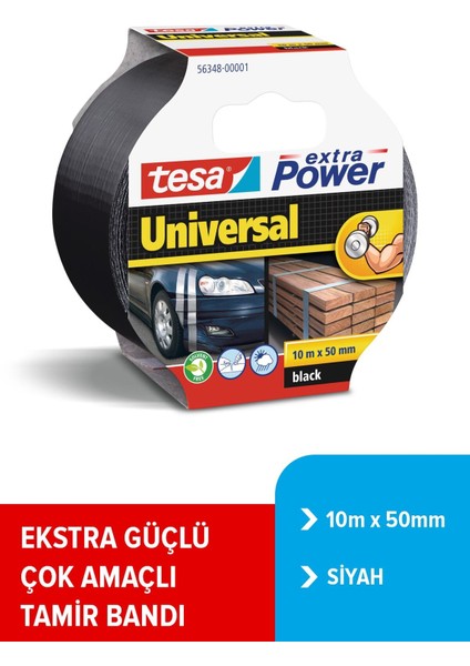 Duct Tamir Bandı, Extra Power Universal, Siyah, 10M x 50MM Tamir Bandı Tr